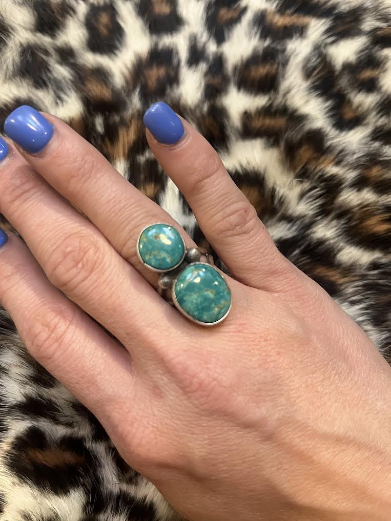 Royston Turquoise Two Stone