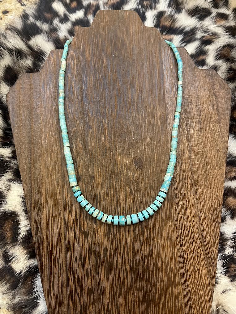 Center Graduated Turquoise Necklace
