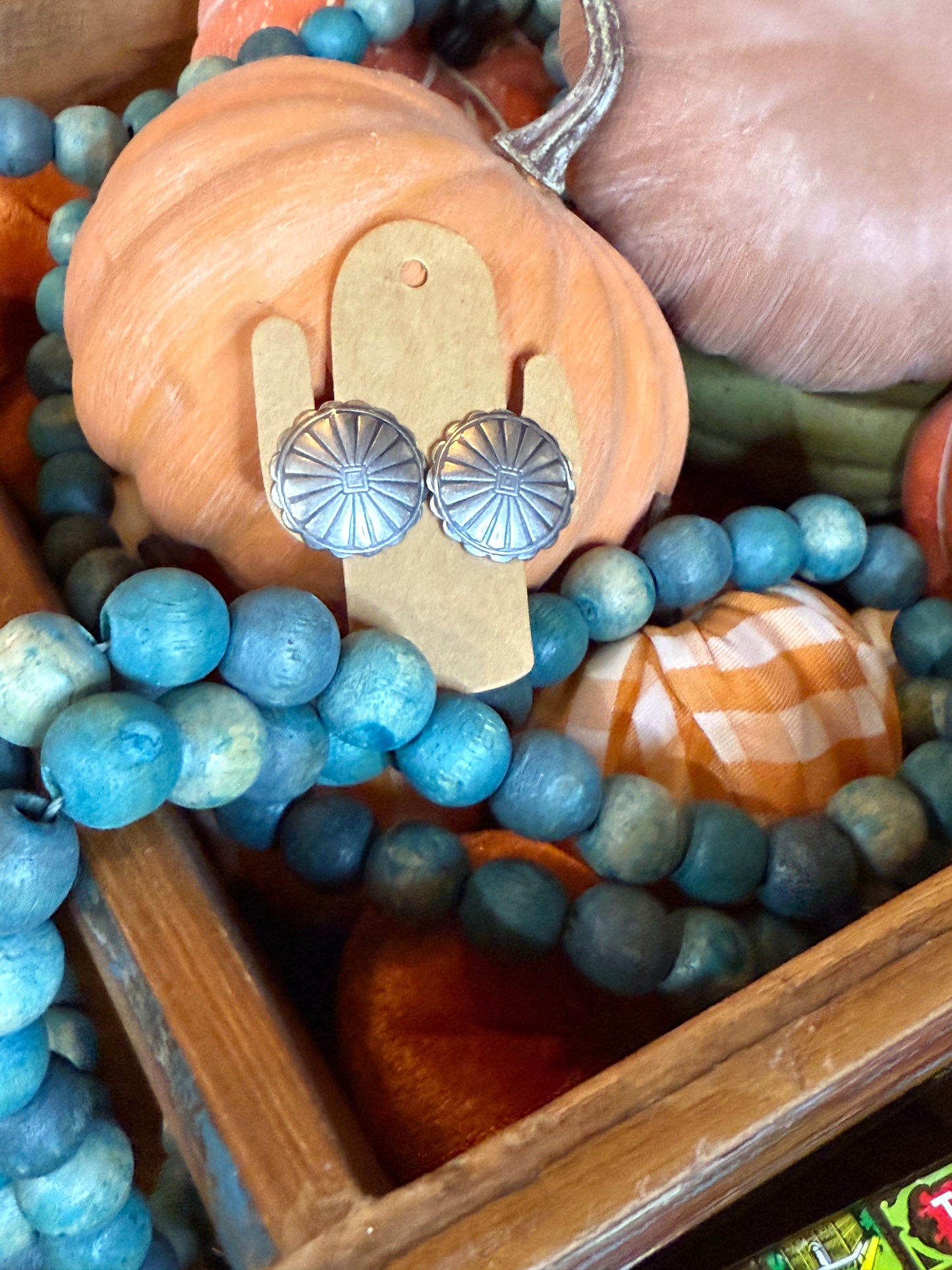 Large Concho Earrings