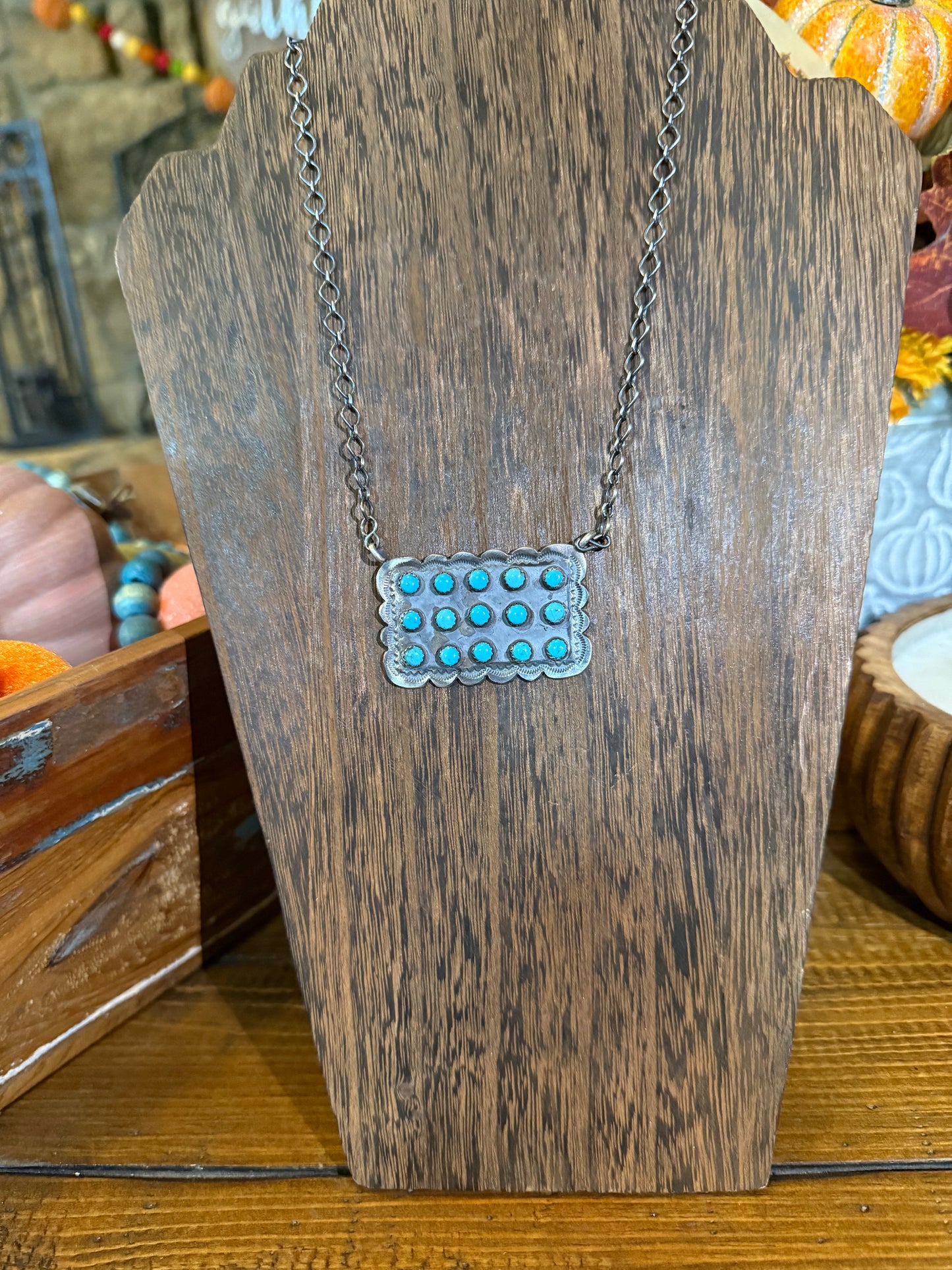 15 Stone Buckle Necklace