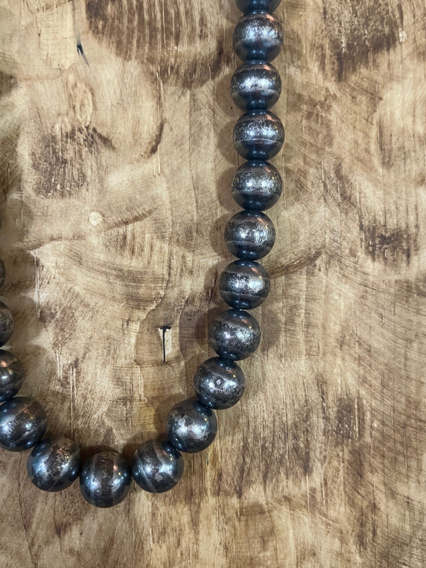 14 mm, 24 inch Navajo Pearls