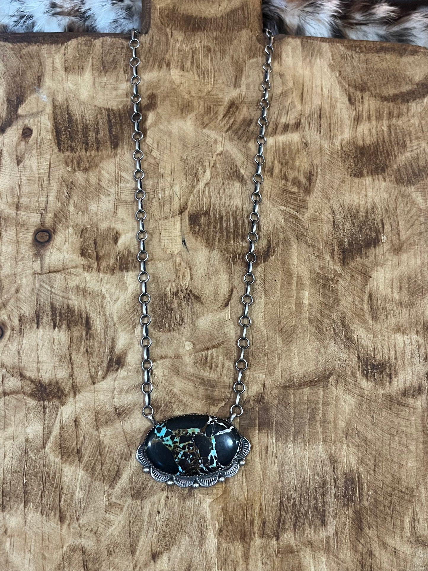 Blackjack Oval Necklace