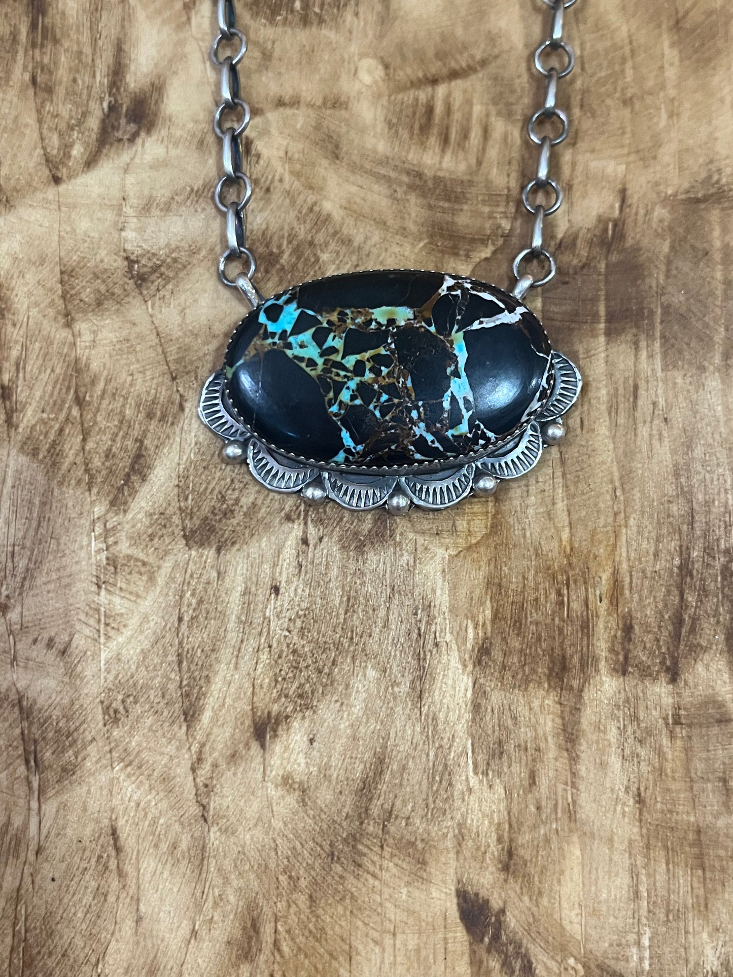 Blackjack Oval Necklace