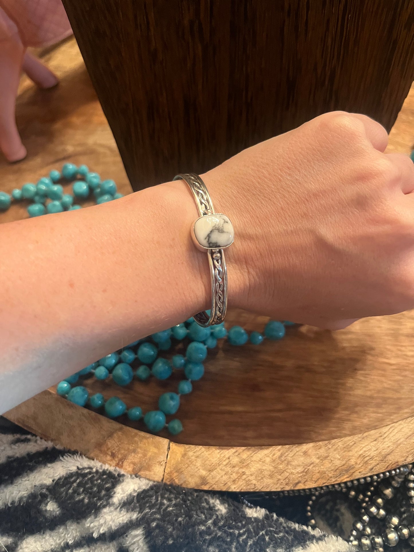 White Buffalo Twist Bracelet