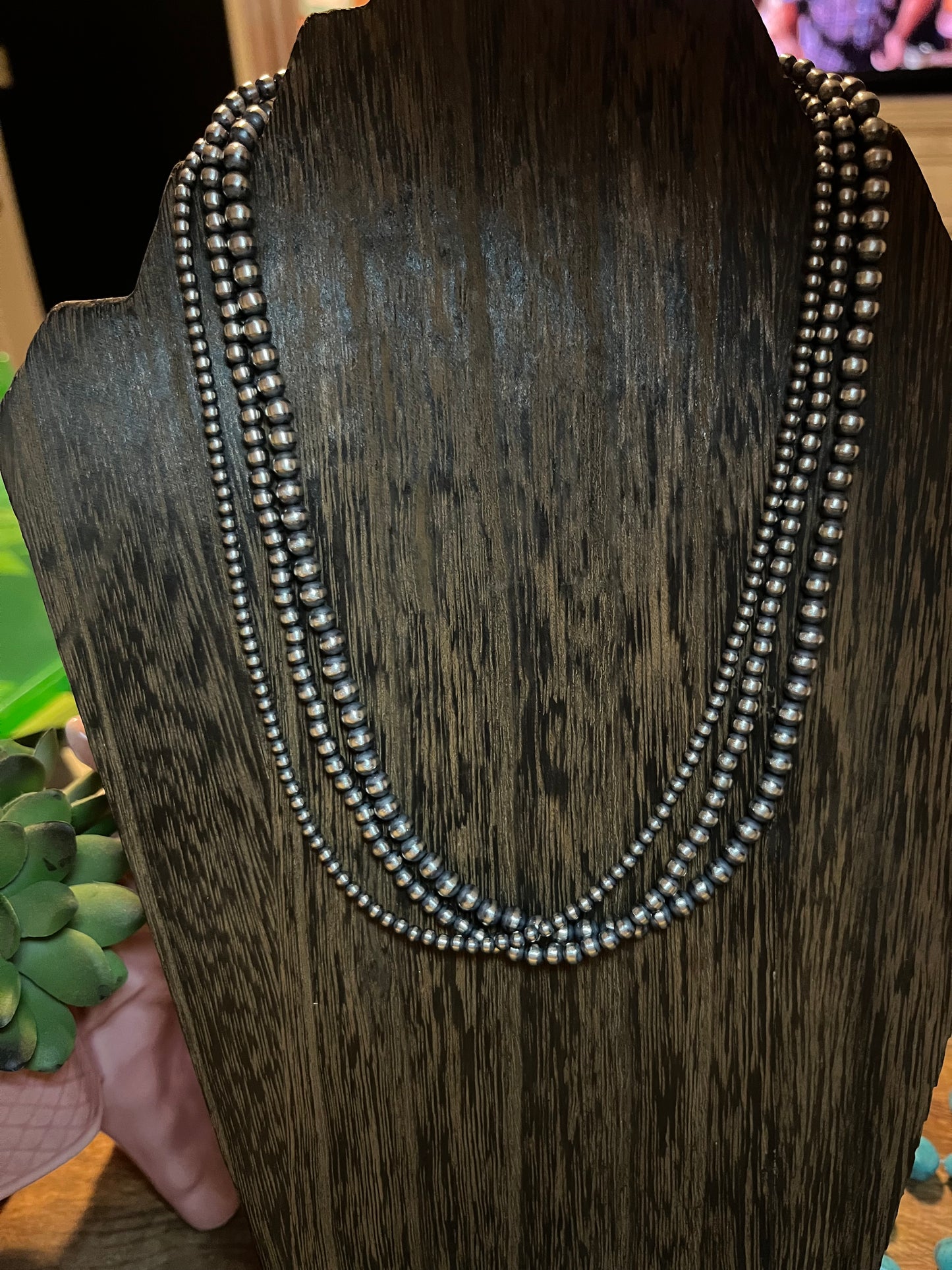 3 strand pearls (3mm, 4mm, 5mm)