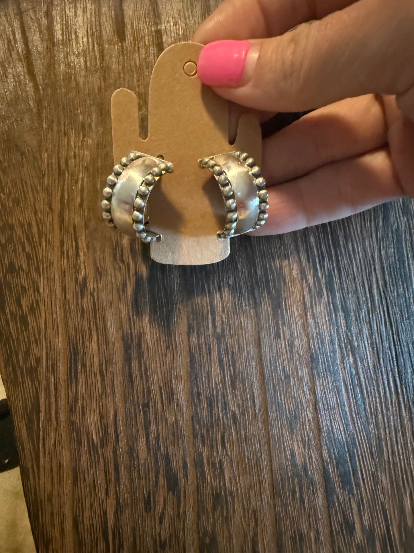 Small Bead Hoops