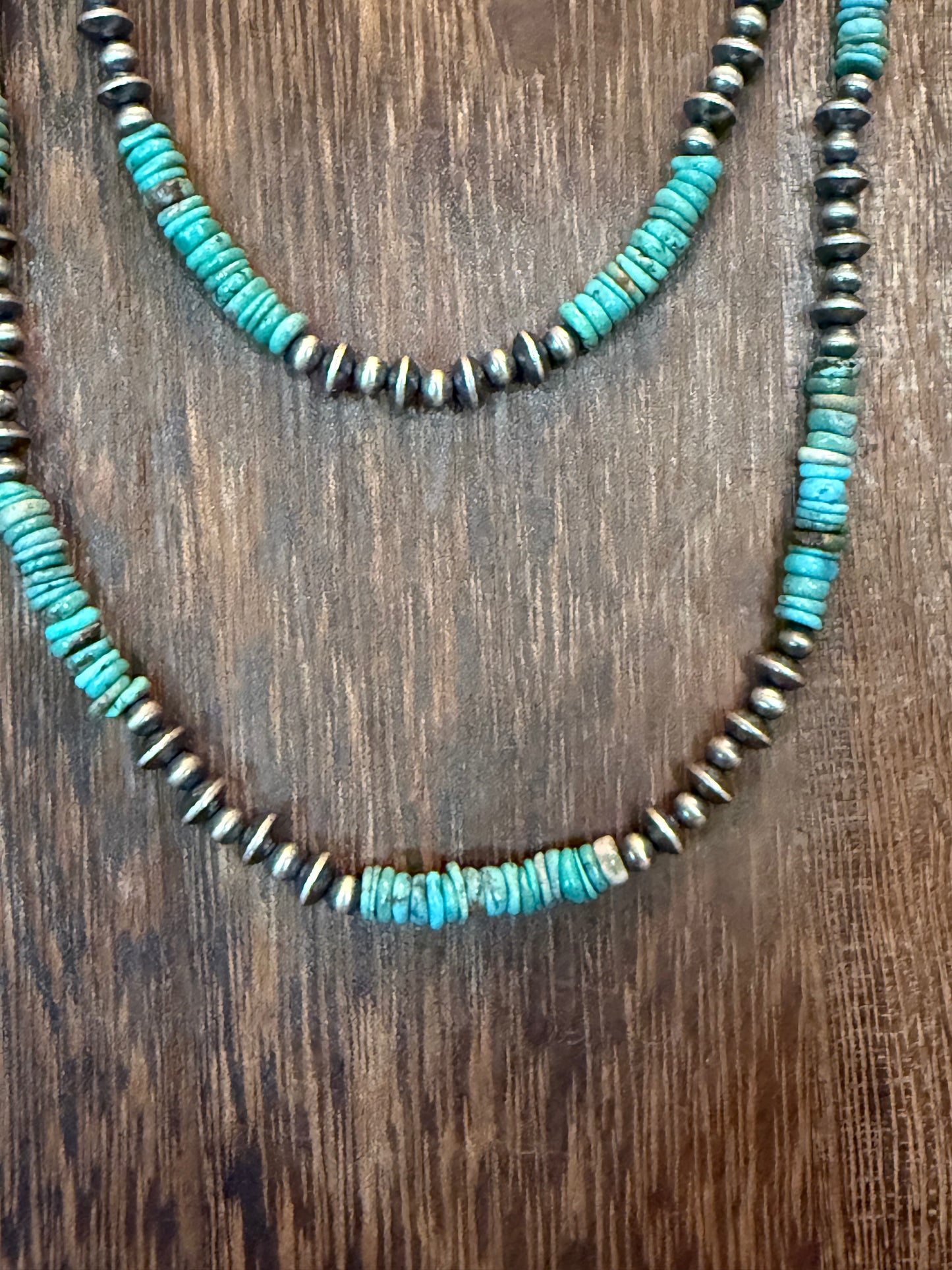 Kingman & Saucer Necklace- 20 inch
