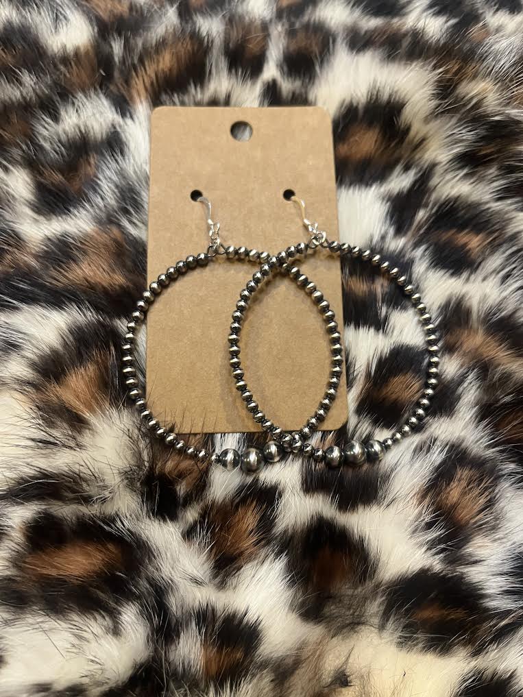 Smaller Pearl Hoops