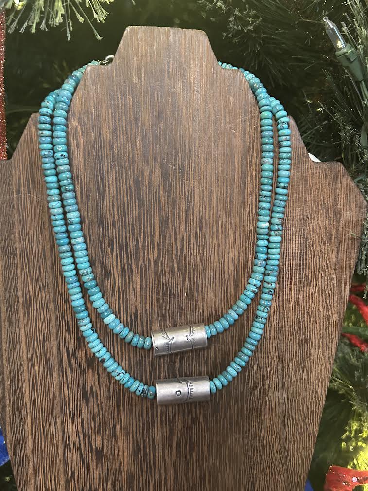 Turquoise Barrell Bead