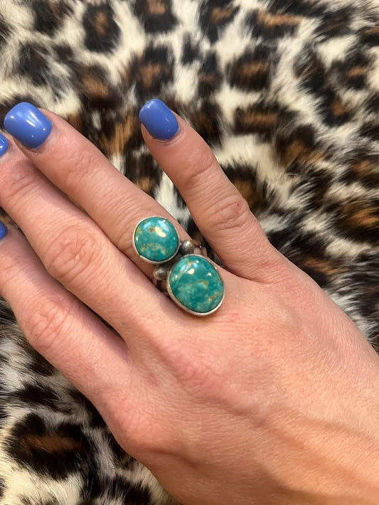 Royston Turquoise Two Stone