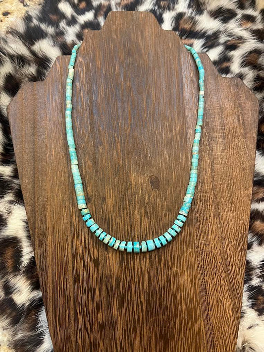 Center Graduated Turquoise Necklace