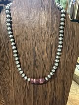 8mm Rough Purple Spiny 18 inch