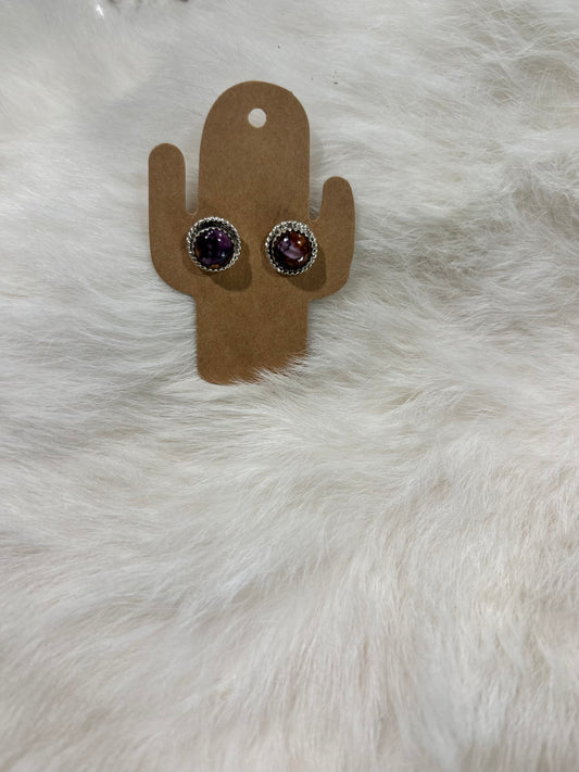 Purple Spiny Studs
