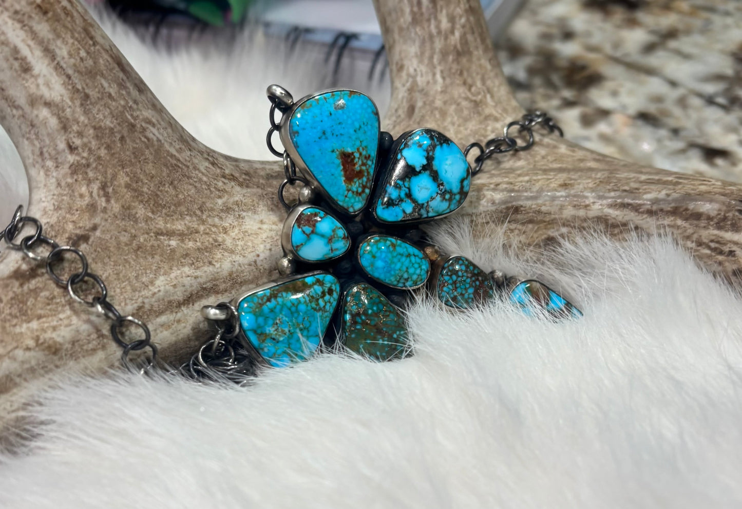 Dragonfly Multi Turquoise Necklace