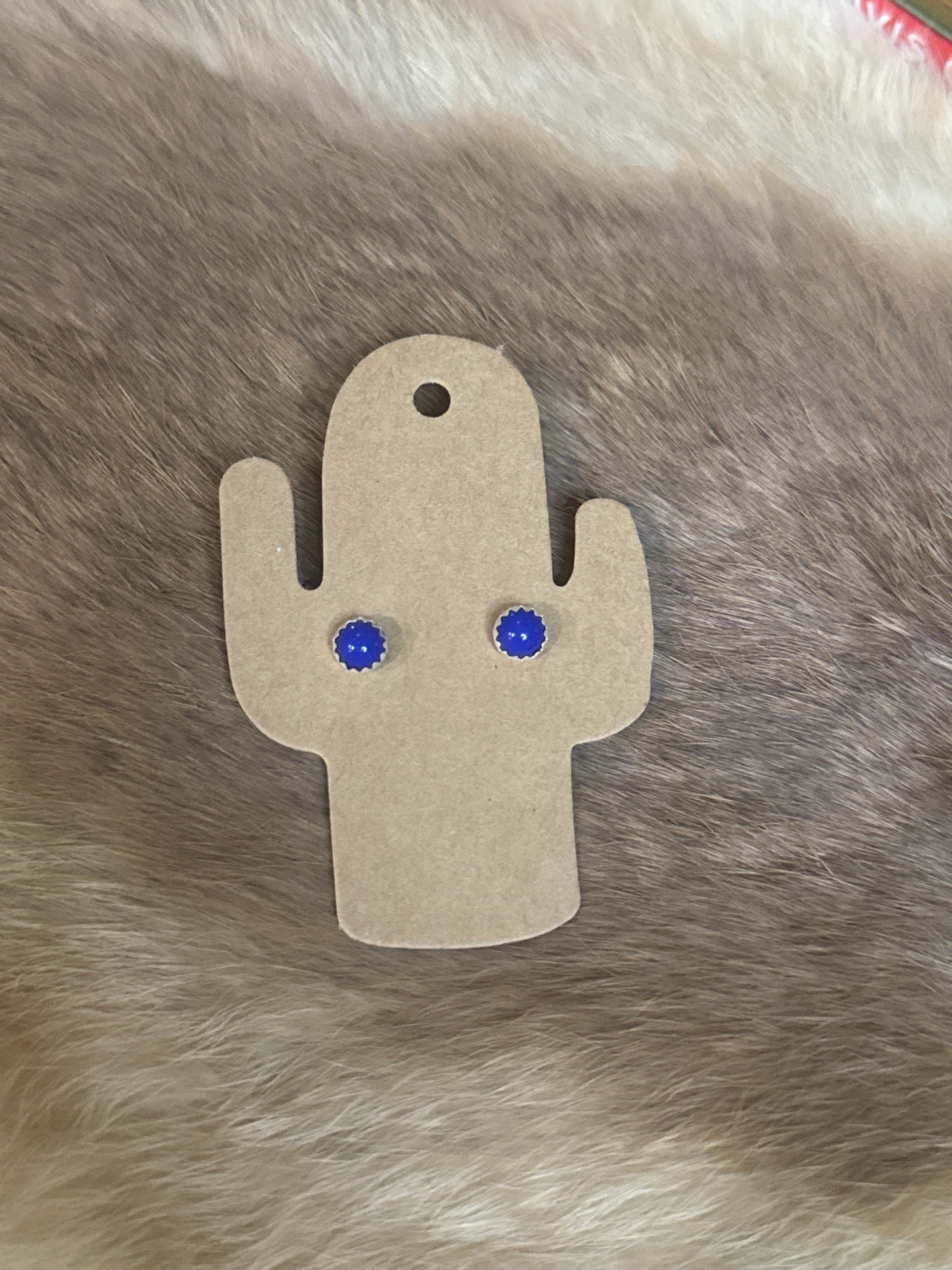 Tiny Lapis Stud
