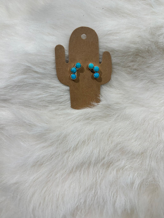 Turquoise Crawler Earrings