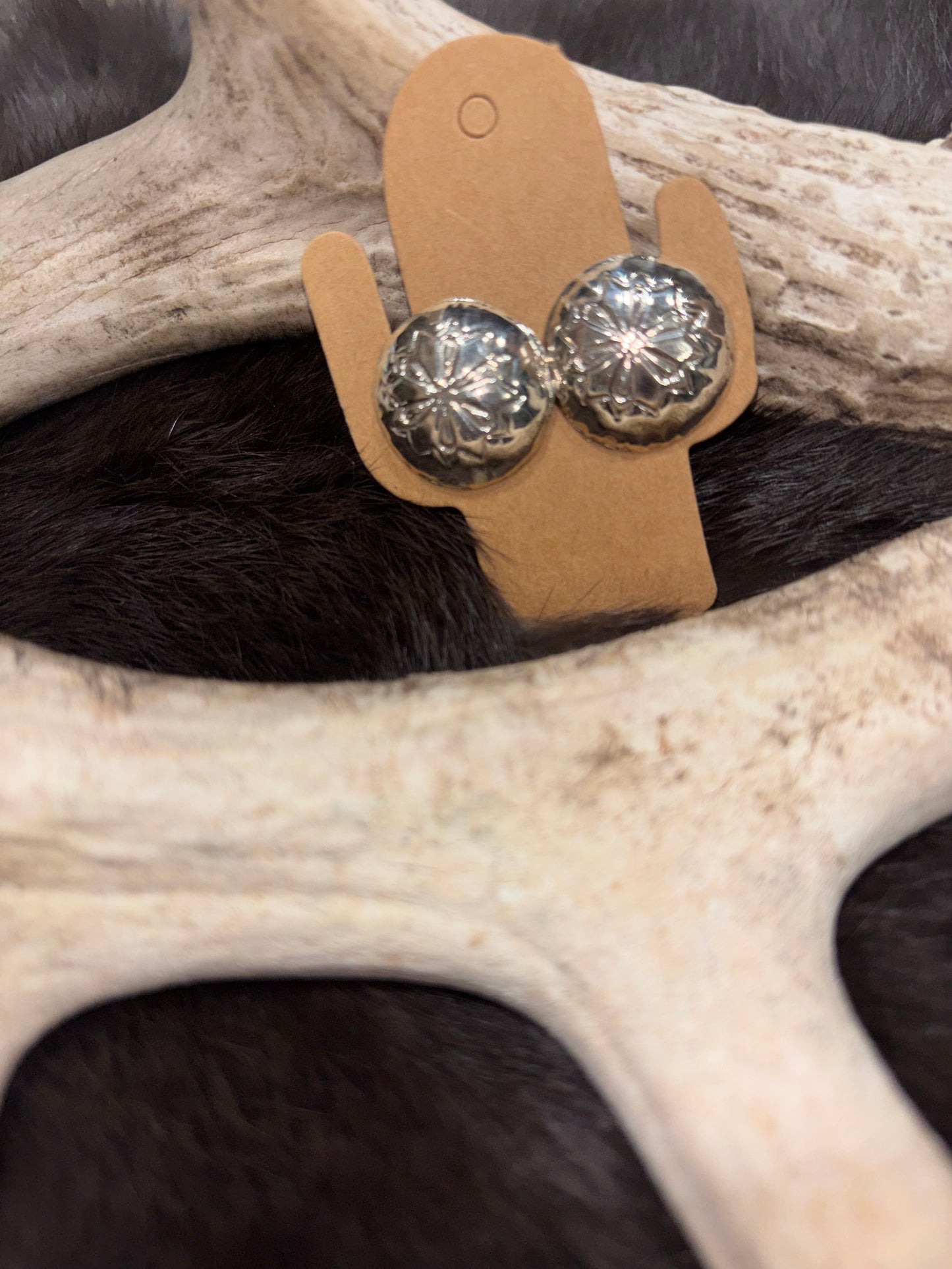 Silver Round Studs