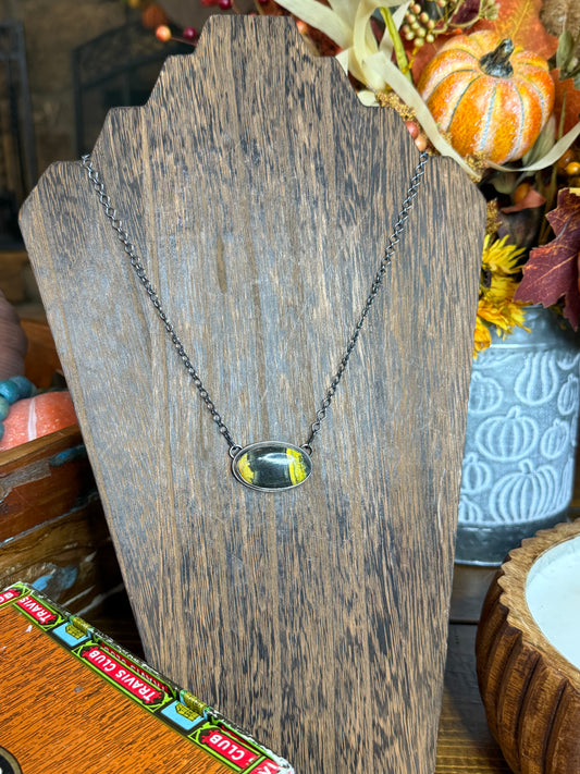 Bumblebee Oval Necklace