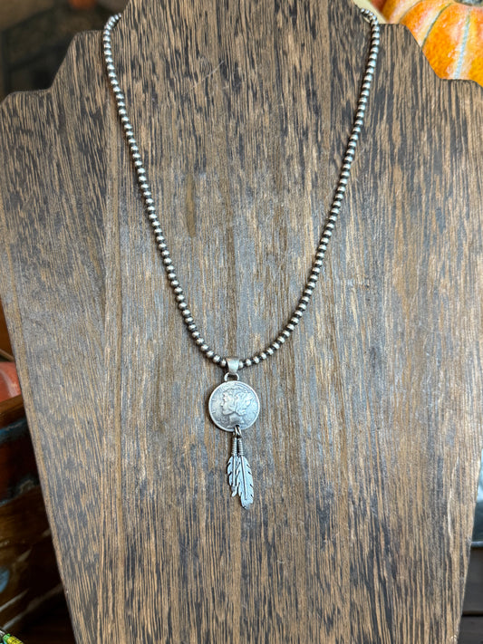 3mm Coin Necklace- 16 inch