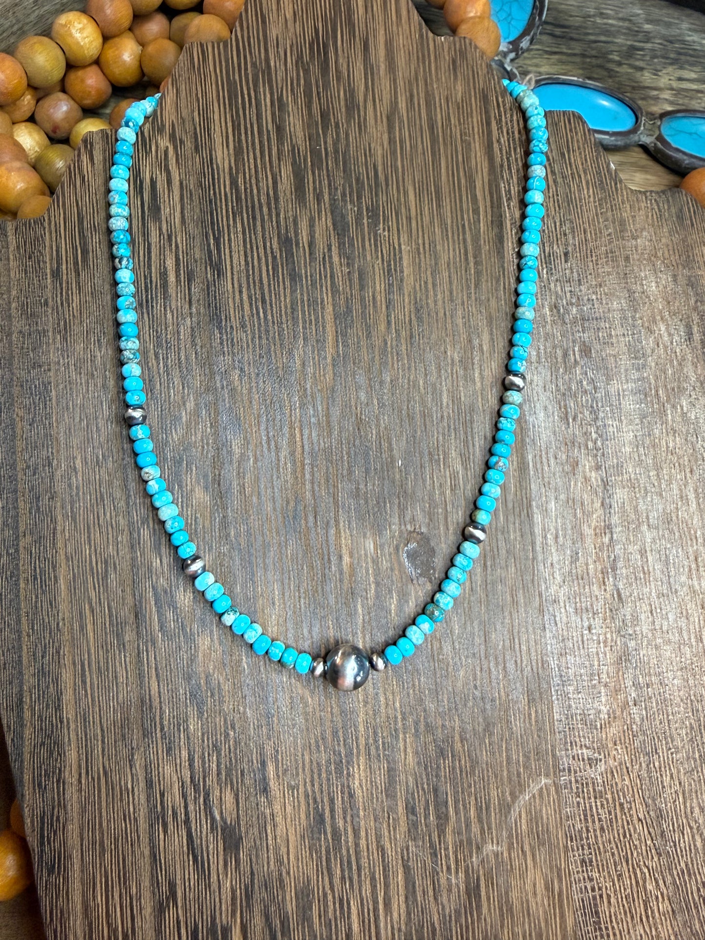 Turquoise Bead Necklace