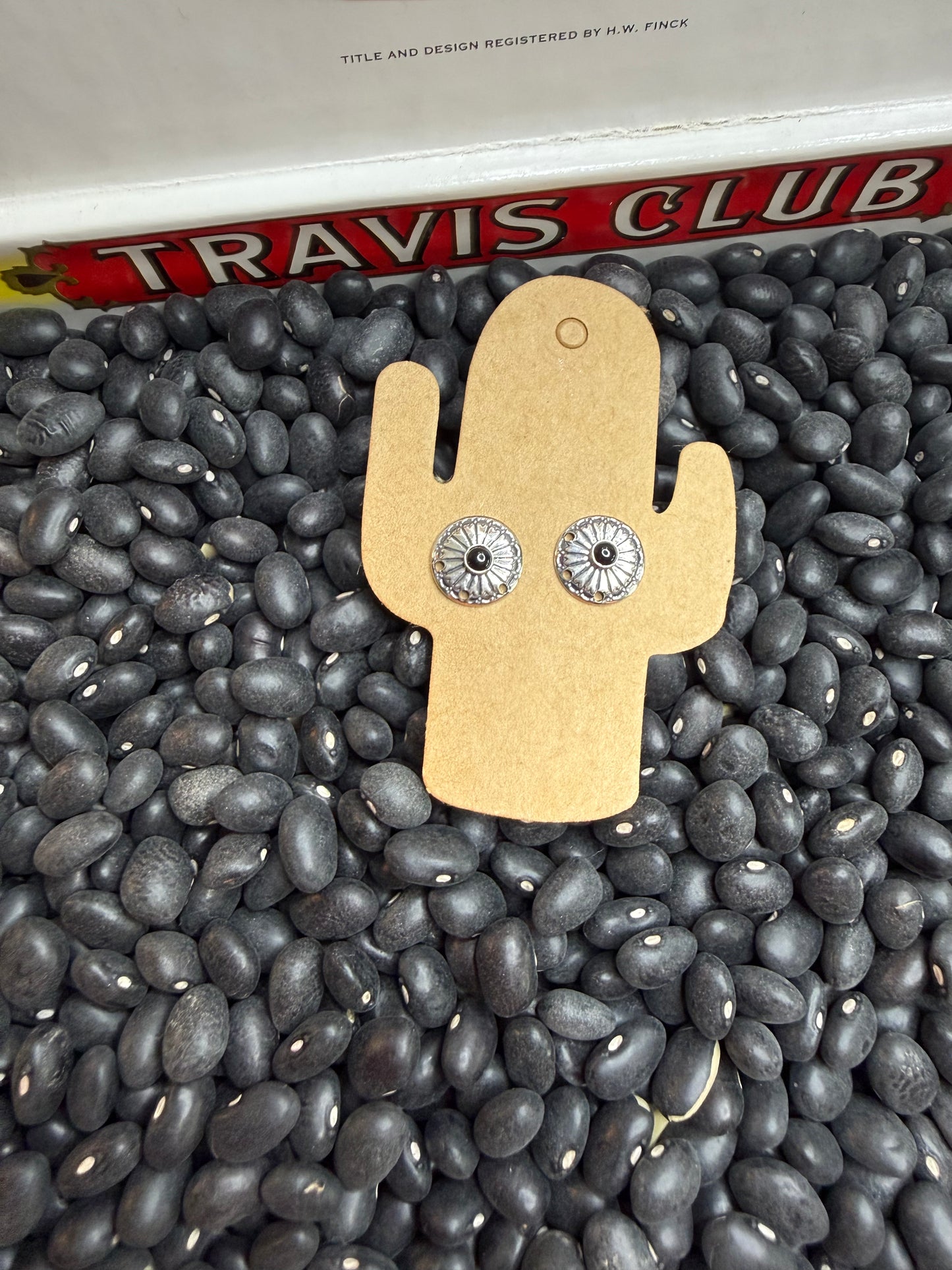 Tiny Black Onyx Stud