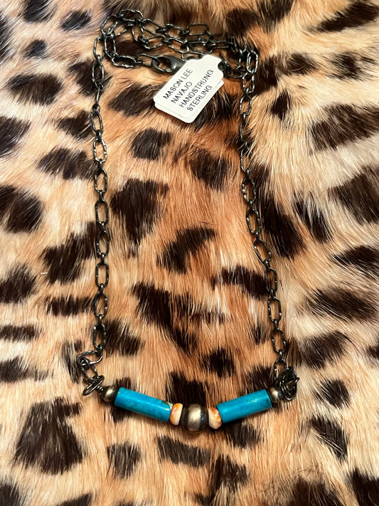 Simple Turquoise Bar Beads