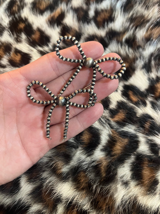 Beaded Bow Tie Earring