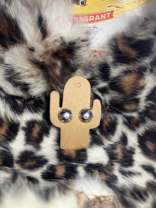 Sterling Silver Flat Stud Earrings