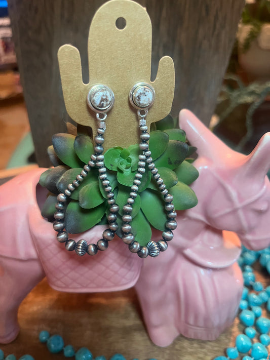 Wild Horse Stud Beaded Earrings