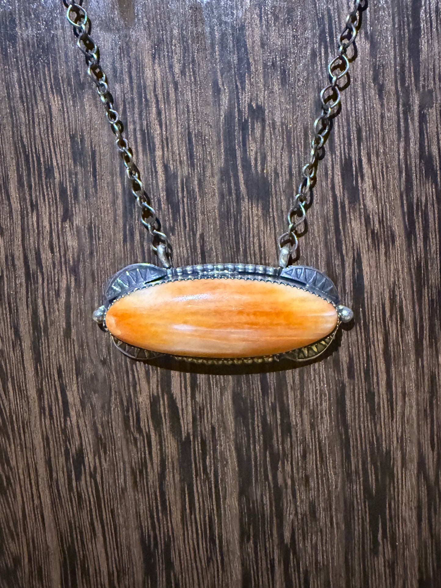 Large Spiny Oval Necklace