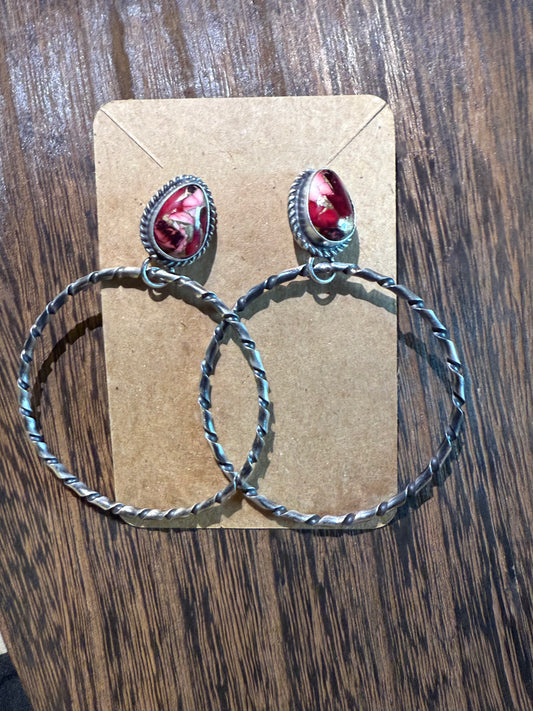 Dahlia Rose Hoops