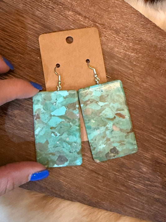 Large Kingman Slab Earring