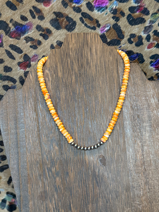 Spiny Choker Necklace with Pearls